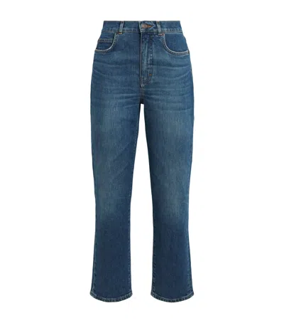 Me+em Cropped Skinny Jeans In Blue
