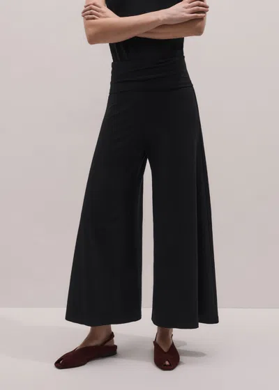 Me+em Cropped Super Wide Palazzo Pant Black