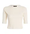 Me+em Cropped Ultimate Raglan T-shirt In Gray