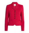 Me+em Fitted Panel Jacket Ruby Red In Red