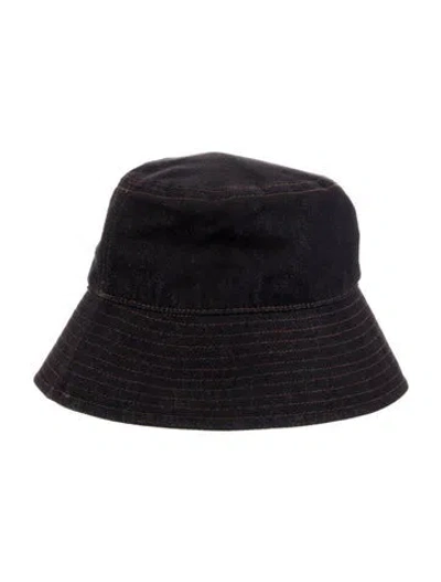 Pre-owned Me+em Dark Wash Cotton  Bucket Hat In Blue