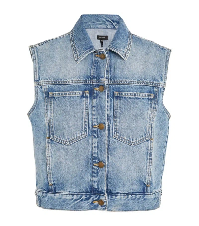 Me+em Denim Authentic Vest In Blue