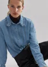 Me+em Denim Feminine Shirt In Sunbleach