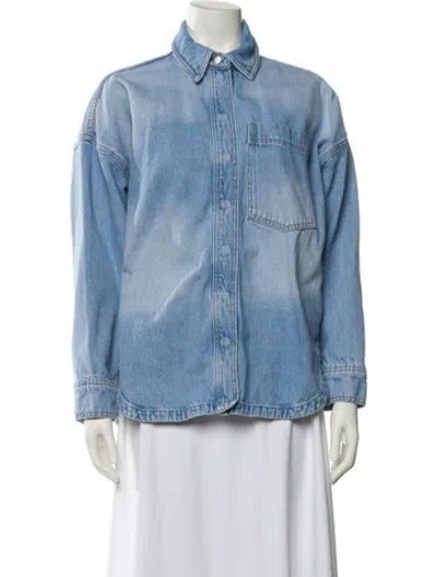 Pre-owned Me+em Denim Jacket In Blue