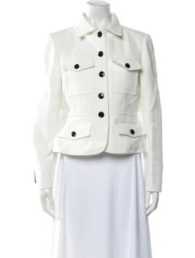 Pre-owned Me+em Denim Jacket W/ Tags In White