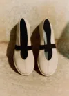 Me+em Elasticated Strap Mary Jane In Off White