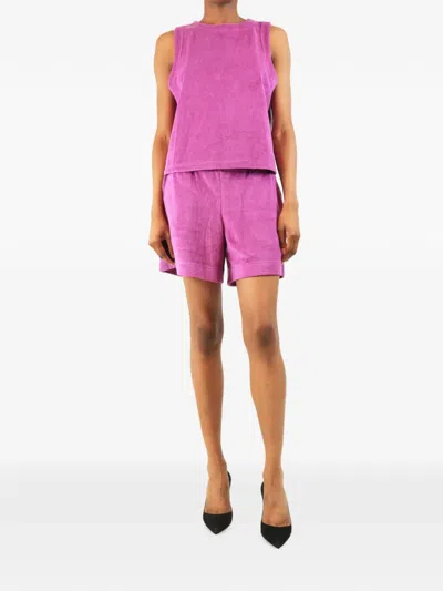 Pre-owned Me+em Elasticated-waistband Top And Shorts Set In Pink