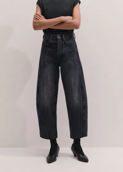 Me+em Engineered Curve Jean Charcoal Wash In Multi