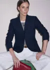 Me+em Event Ready Corset Jacket Navy In Blue