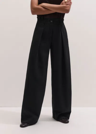 Me+em Exaggerated Taper Pant In Black