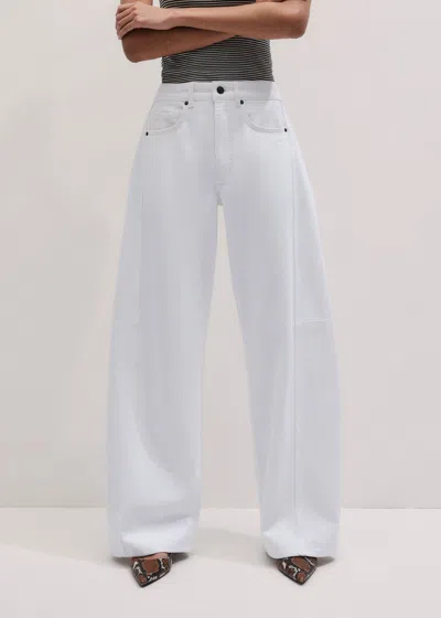 Me+em Exaggerated Tapered Jean Soft White Wash