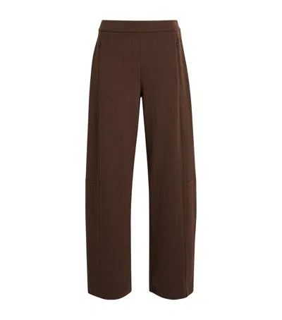 Me+em Exaggerated Tapered Trousers In Brown