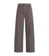 Me+em Extreme Seam Stripe Jeans In Brown