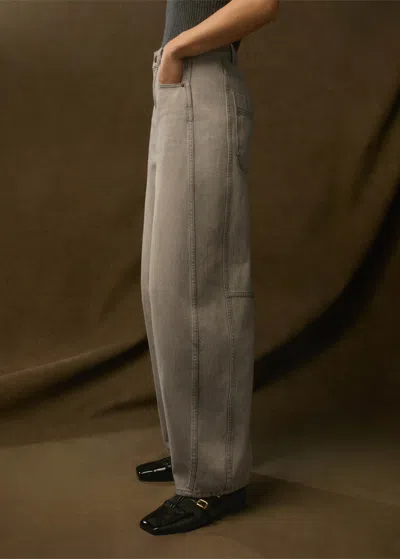 Me+em Extreme Tapered Jean In Soft Grey