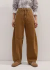 Shop Me+em Extreme Tapered Jean In Toffee