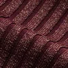 Me+em Fashioned Rib Metallic Knit Top In Deep Merlot/bronze