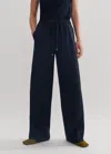 Me+em Fine Wool Tailored Track Pant In Navy