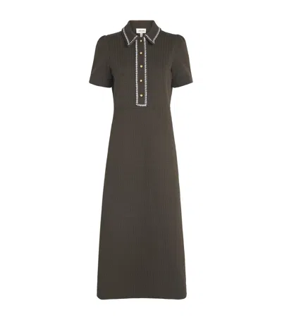 Me+em Fit-and-flare Midi Dress In Green