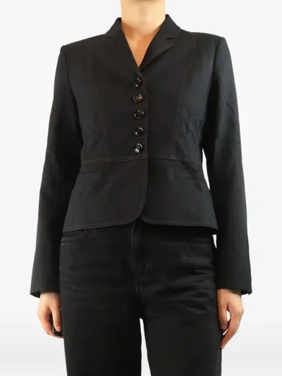 Pre-owned Me+em Fitted Blazer In Black