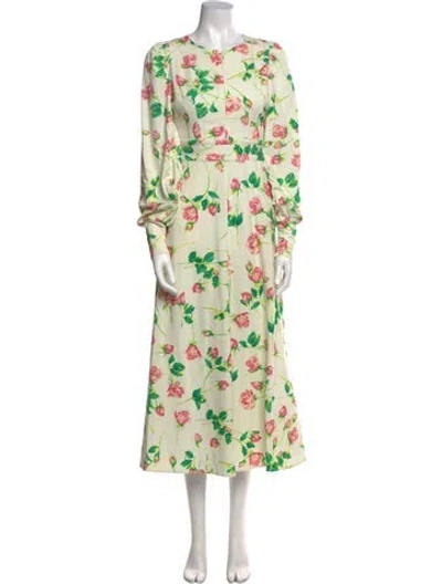 Pre-owned Me+em Floral Print Long Dress In Multi