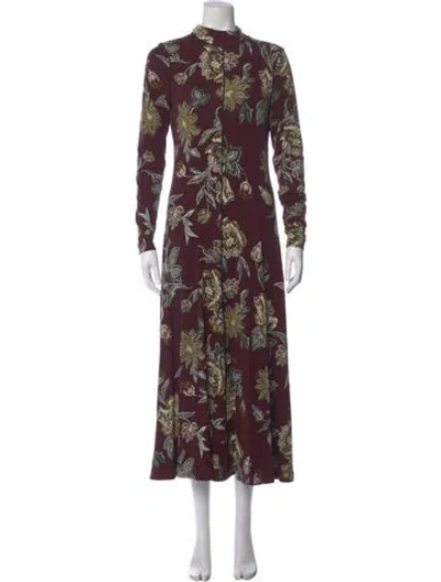 Pre-owned Me+em Floral Print Long Dress In Multi