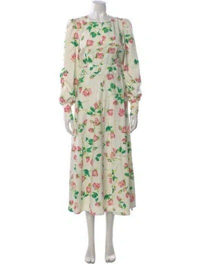 Pre-owned Me+em Floral Print Midi Length Dress W/ Tags In Multi