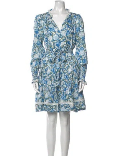 Pre-owned Me+em Floral Print Mini Dress In Multi