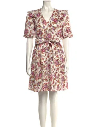 Pre-owned Me+em Floral Print Mini Dress In Multi