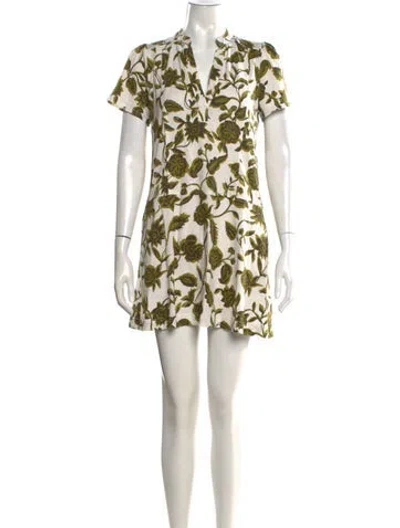 Pre-owned Me+em Floral Print Mini Dress In Multi