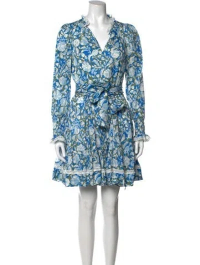 Pre-owned Me+em Floral Print Mini Dress In Multi