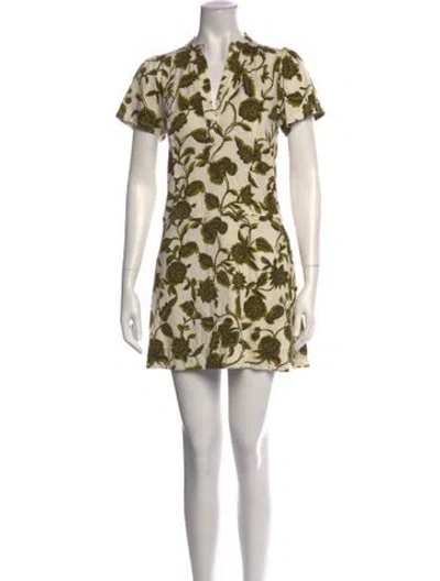 Pre-owned Me+em Floral Print Mini Dress In Multicolor