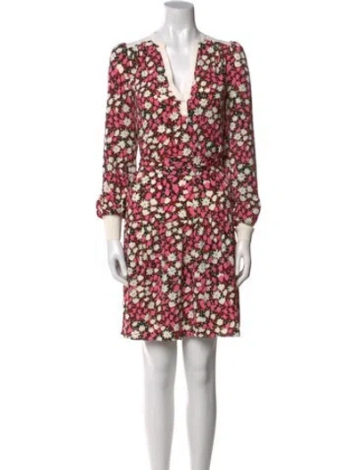 Pre-owned Me+em Floral Print Mini Dress In Pink