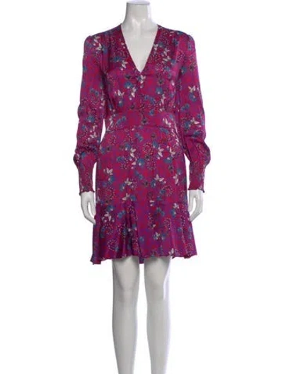 Pre-owned Me+em Floral Print Mini Dress In Pink