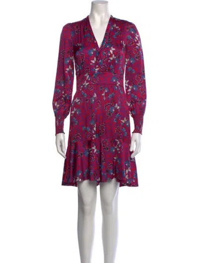 Pre-owned Me+em Floral Print Mini Dress In Pink