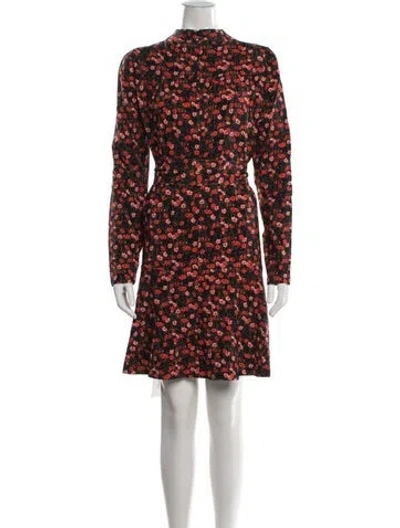 Pre-owned Me+em Floral Print Mini Dress In Red