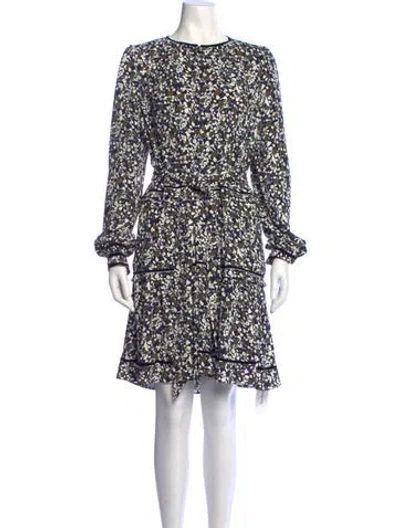 Pre-owned Me+em Floral Print Mini Dress W/ Tags In Black