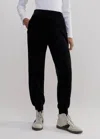 Me+em Fluid Cord Velour Jogger In Black