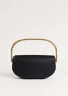 Me+em Folding Handle Clutch Black In Black