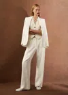 Me+em Forever Relaxed Tux Man Pant In Ivory
