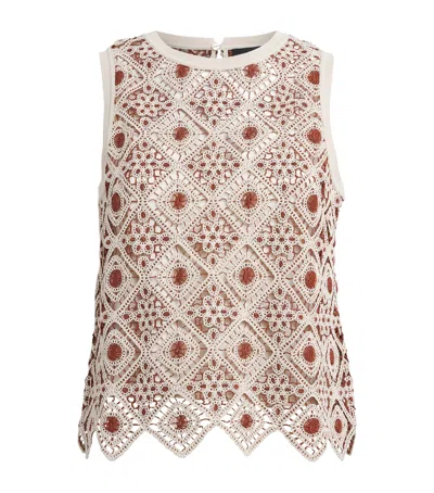 Geometric Crochet Top In Neutral from ME+EM