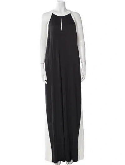 Pre-owned Me+em Halterneck Jumpsuit In Gray