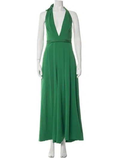 Pre-owned Me+em Halterneck Jumpsuit W/ Tags In Green