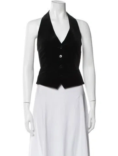 Pre-owned Me+em Halterneck Sleeveless Top In Blue