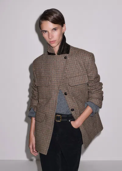Me+em Herritage Pub Jacket Pecan Brown Multi