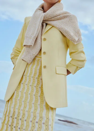 Me+em High Waist Slim Contour Blazer Dusted Lemon Yellow