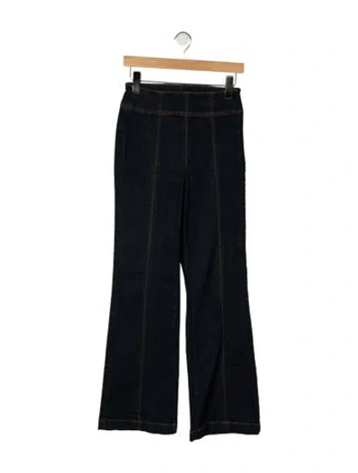 Pre-owned Me+em High-rise Flared Jeans In Black