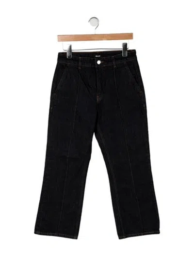 Pre-owned Me+em High-rise Flared Jeans In Black
