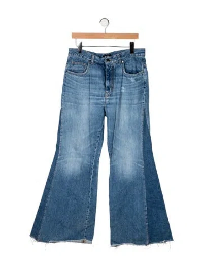 Pre-owned Me+em High-rise Flared Jeans In Blue