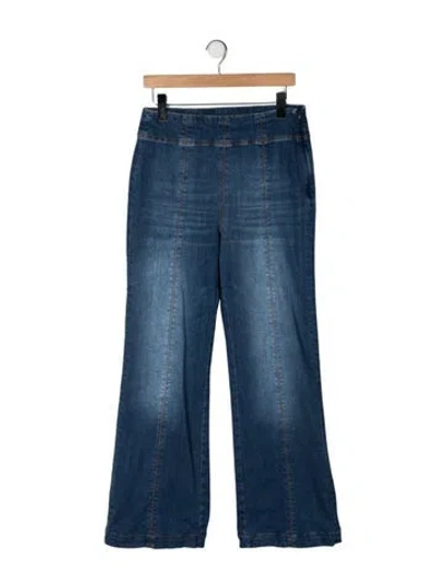 Pre-owned Me+em High-rise Flared Jeans In Blue