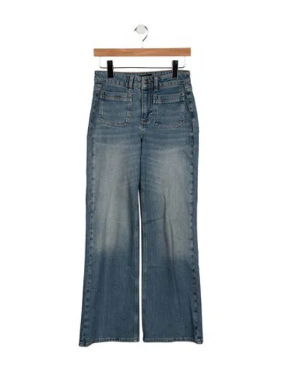 Pre-owned Me+em High-rise Flared Jeans In Blue